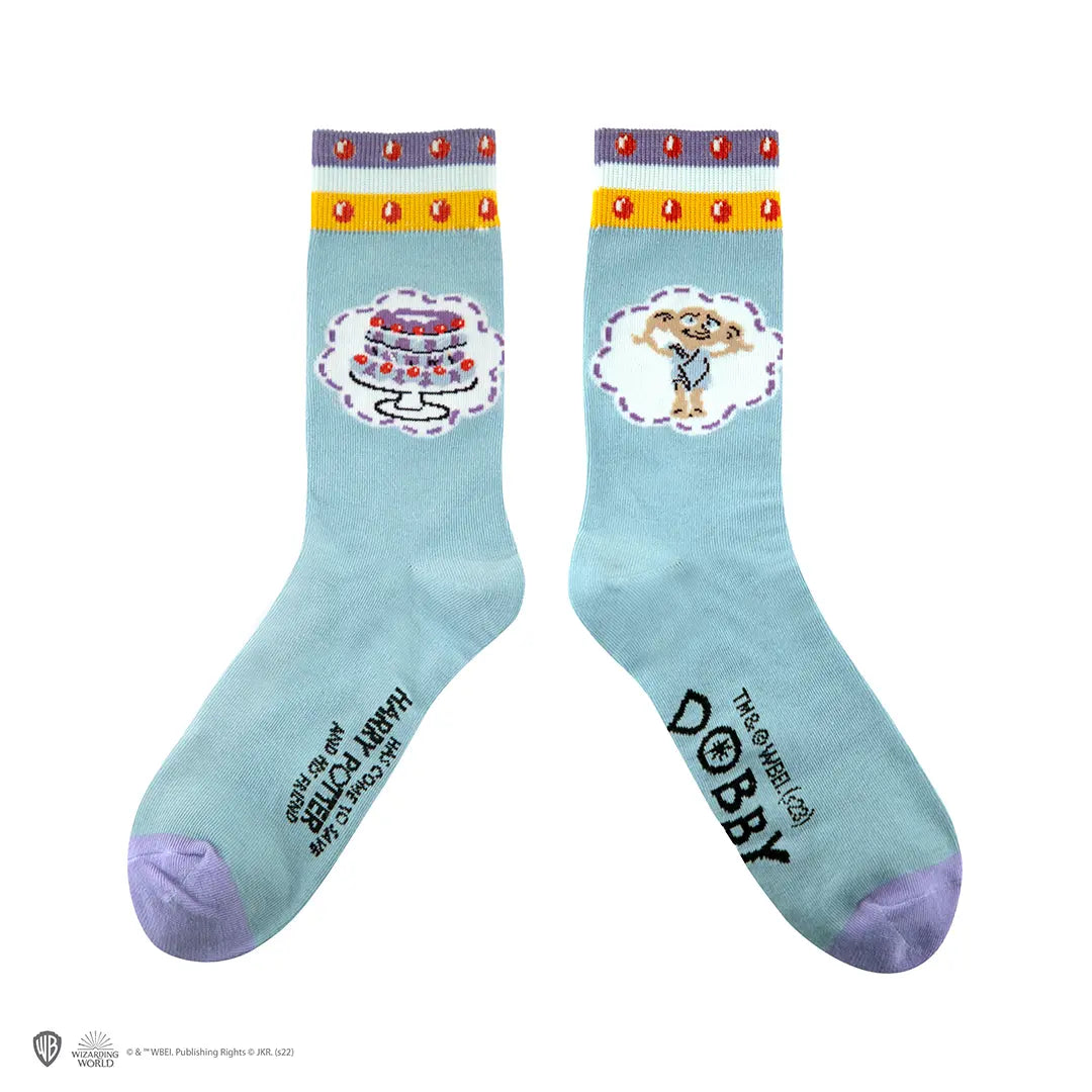 Chaussettes Dobby - Harry Potter : un lot de 3 paires de chaussettes inspirées par le monde magique, parfaites pour célébrer l'elfe emblématique.