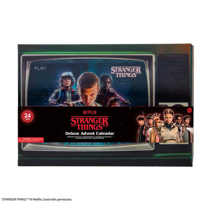 Calendrier de l’avent Deluxe 2025 - Stranger Things : Une vue captivante du calendrier magnifiquement conçu, mettant en avant ses 24 surprises uniques.