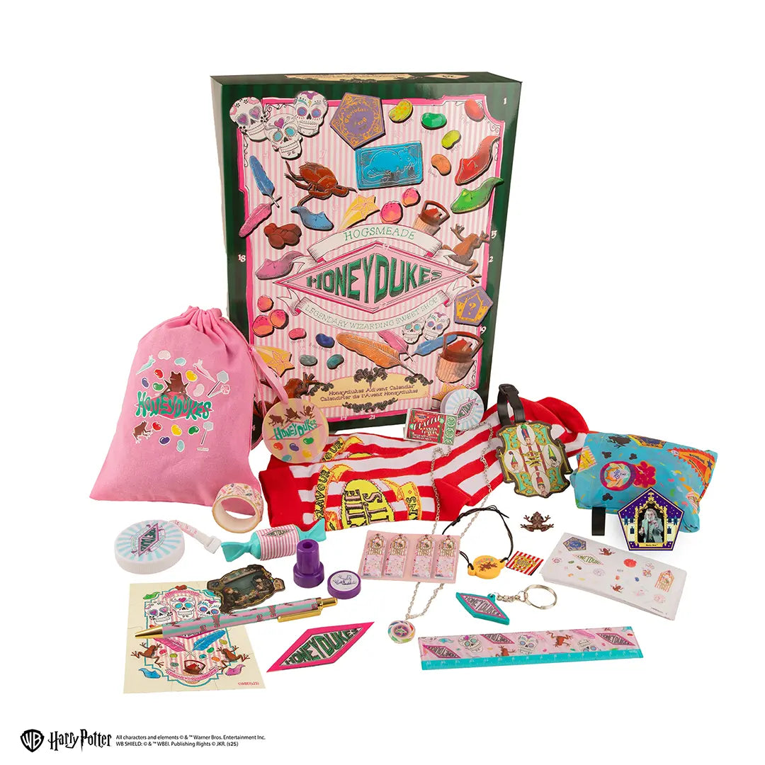 Détails du Calendrier de l’avent 2025 Honeydukes - Harry Potter de Distrineo, un incontournable pour tous les fans de la saga.