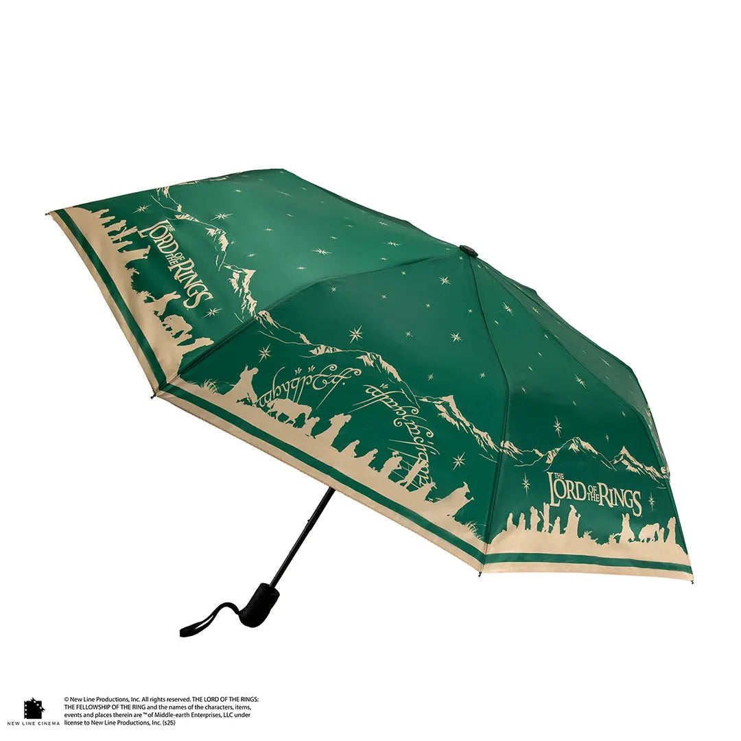 Parapluie - La Communauté de l’Anneau - Le Seigneur Des Anneaux avec un design inspiré des paysages emblématiques de la saga.