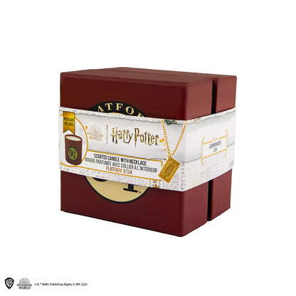 Collier Ticket Poudlard Express associé à la Bougie Voie 9 3/4 - Harry Potter, un bijou enchanteur pour un cadeau magique.