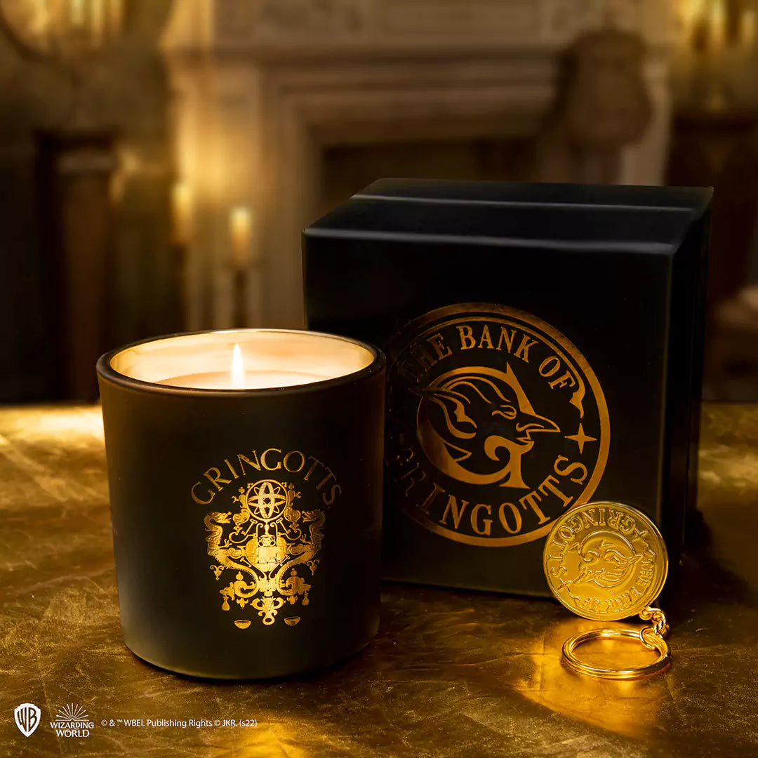Bougie Gringotts et porte-clés - Harry Potter, le détail captivant de l'arôme de fleur d'oranger qui transforme l'atmosphère et transporte vers l'univers féérique.