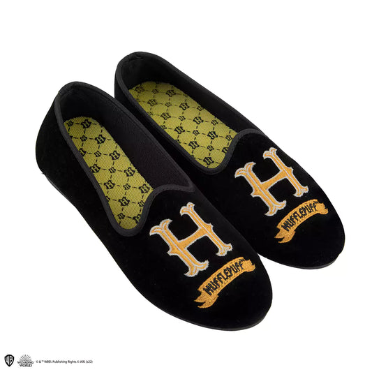 Chaussons deluxe Poufsouffle taille 39-40 - Harry Potter, chaussons élégants en polyester et PVC, parfaits pour vos moments de détente et le style de la magie.