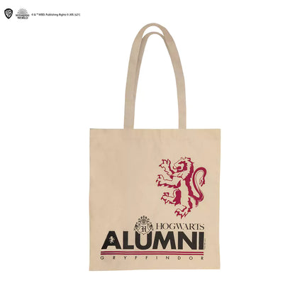 Tote Bag Alumni Gryffondor Harry Potter avec logo emblématique, parfait pour les fans de la saga.