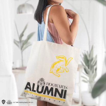 Tote Bag Alumni Poufsouffle Harry Potter en toile robuste, idéal pour tous les fans de la saga souhaitant allier praticité et passion.