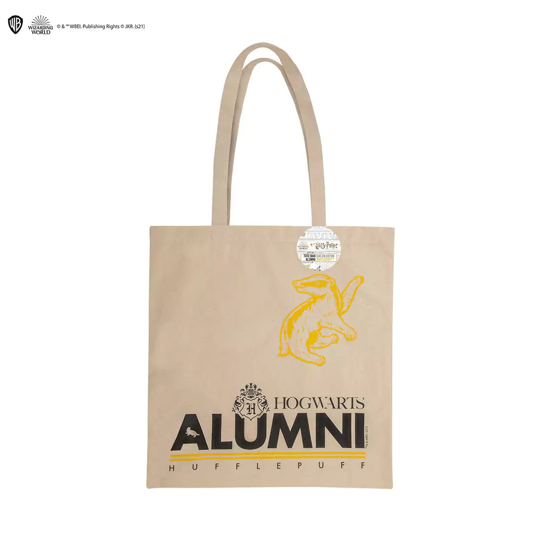 Tote Bag Alumni Poufsouffle - Harry Potter, un accessoire tendance en toile 100% coton, parfait pour les fans de la maison Poufsouffle.