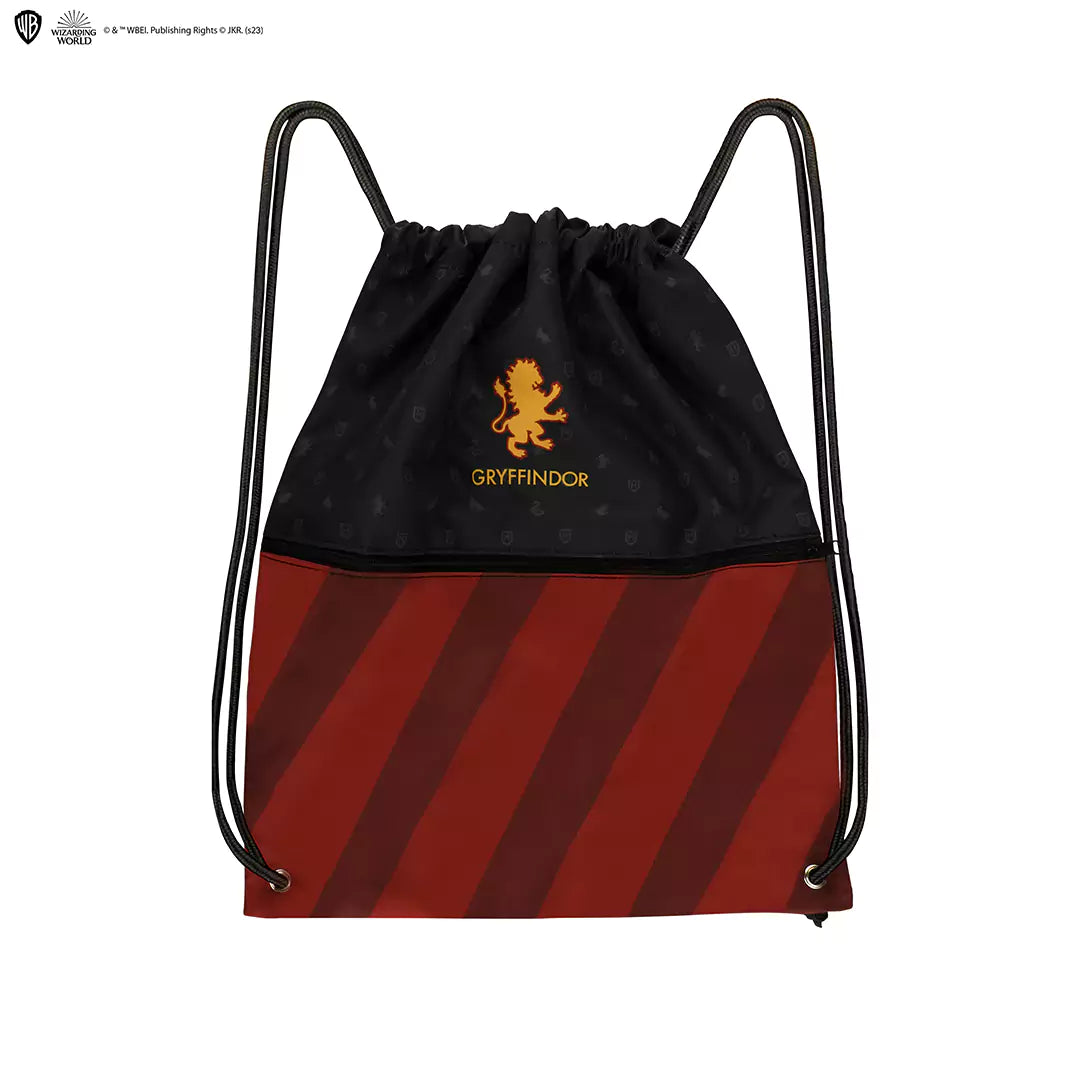 Sac à cordon Gryffondor - Harry Potter, un accessoire stylé représentant la maison du lion avec un design élégant et pratique.
