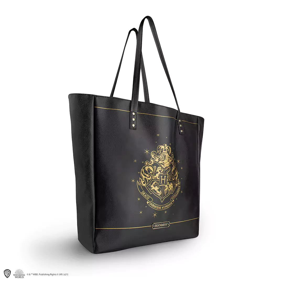Sac cabas Blason de Poudlard - Harry Potter, design fascinant en PVC durable, parfait pour un style magique au quotidien.