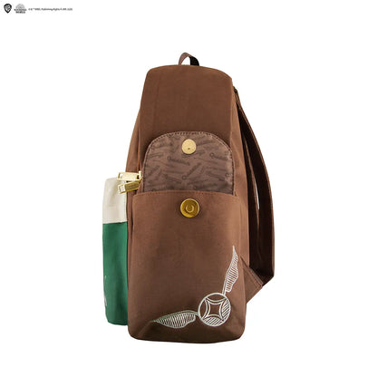 Détails du Sac à dos Quidditch - Harry Potter, fabriqué en polyester durable pour une esthétique et une fonctionnalité idéales.