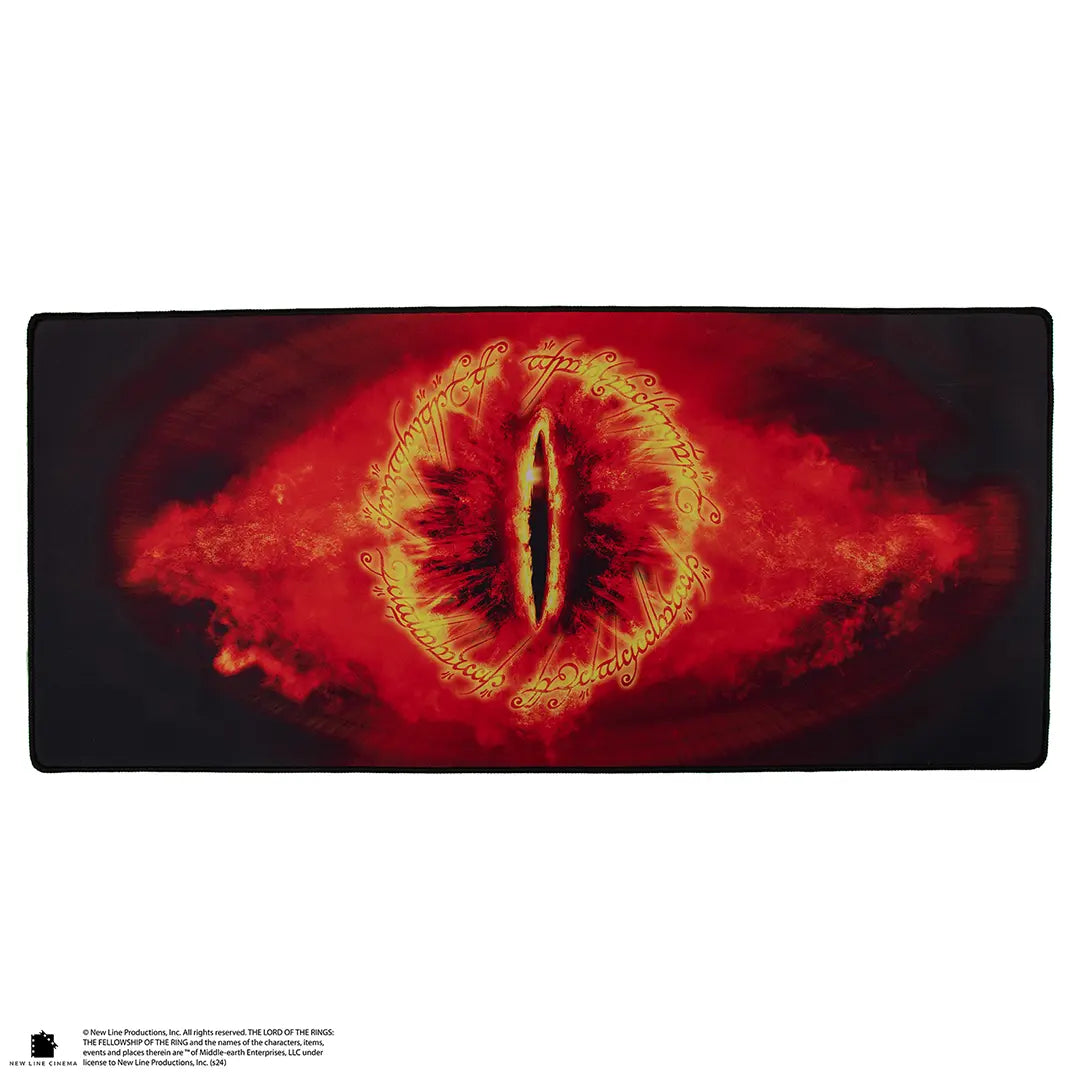Tapis de bureau Oeil de Sauron - Le Seigneur des Anneaux, avec un design épique qui transforme votre espace de travail pour les fans de la saga.