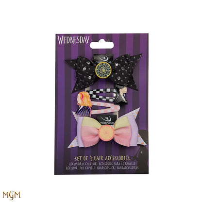 Accessoires pour cheveux Wednesday et Enid - Un magnifique chouchou qui capture l'essence des personnages, idéal pour un look à la fois décontracté et captivant.