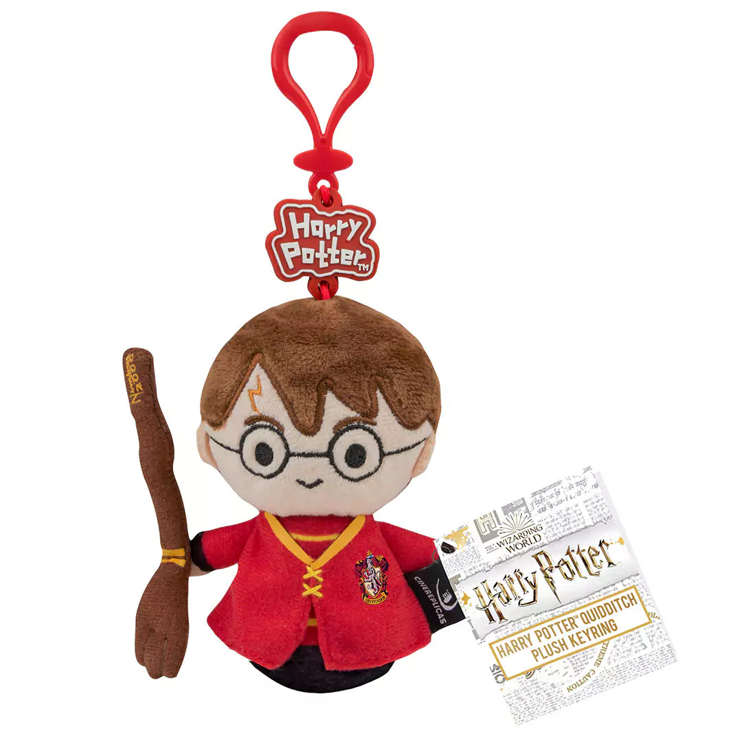 Porte-clés peluche Harry Potter en tenue de Quidditch - Cadre ludique et attachant pour vos clés ou votre sac