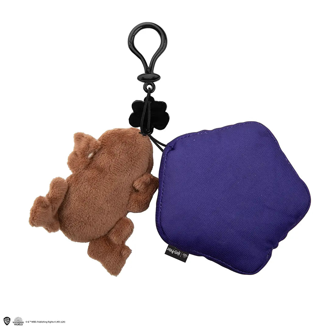Porte-clés peluche Chocogrenouille - Harry Potter, un accessoire adorable en peluche de haute qualité, idéal pour ajouter une touche magique à vos clés.