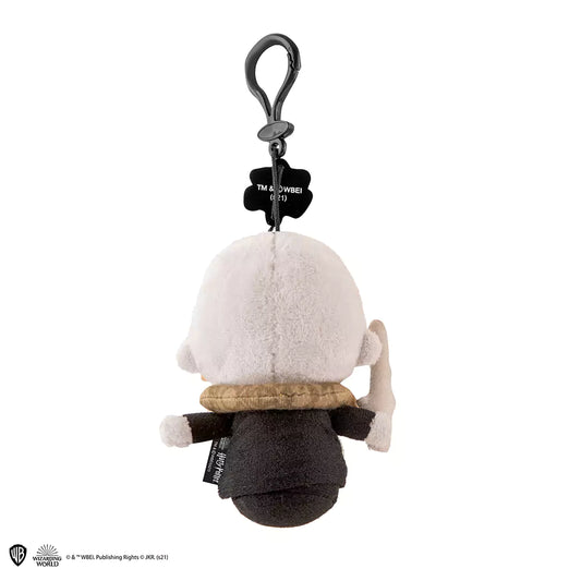 Vue rapprochée du porte-clés peluche - Voldemort, fabriqué en polyester pour une durabilité optimale, idéal pour personnaliser vos clés.