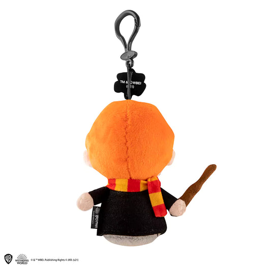 Porte-clés peluche Ron Weasley en polyester, compact et magique, idéal pour les fans de Harry Potter.