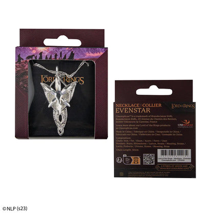 Pendentif Étoile du soir - Le Seigneur des Anneaux porté en style chic, ajoutant une touche d'enchantement à toute tenue.