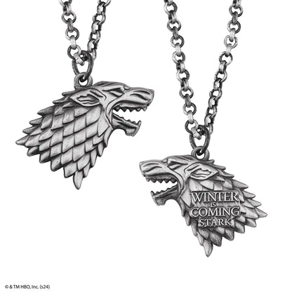 Bracelet en gros plan du collier Stark - un accessoire élégant pour les vrais fans de Game of Thrones.