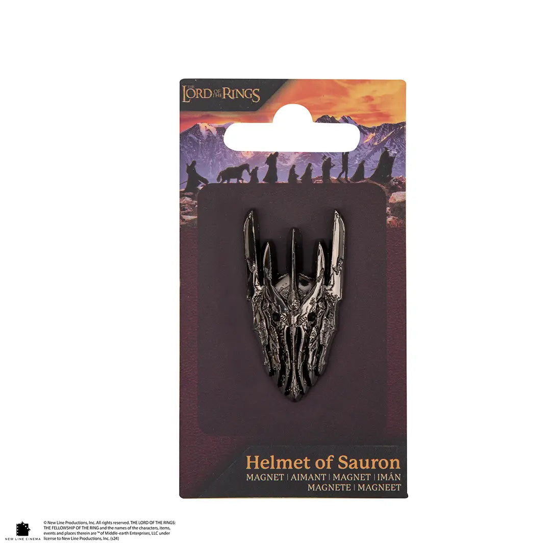 Magnet Casque de Sauron - Le Seigneur des Anneaux, un accessoire captivant pour les fans de Tolkien, représentant le casque emblématique de Sauron.