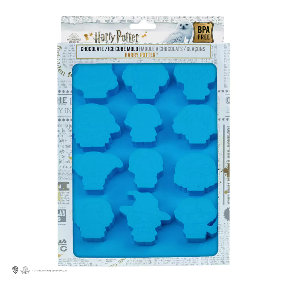 Moule à chocolats et glaçons Harry Potter Kawaii : créez des friandises amusantes de vos personnages préférés en silicone de qualité alimentaire.