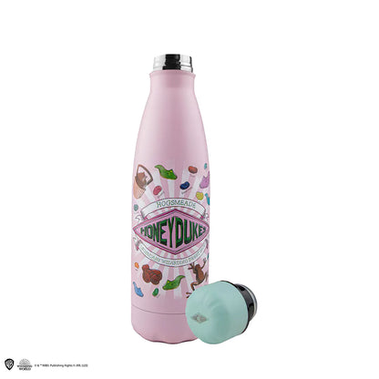 Bouteille Honeydukes 500ml - Harry Potter, une bouteille en acier inoxydable au design inspiré de la confiserie magique, idéale pour les fans de la saga.