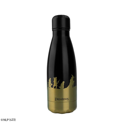 Bouteille 500ml - Communauté de l’Anneau - Le Seigneur des Anneaux, un accessoire unique en acier inoxydable pour les fans de Tolkien, idéal pour les voyages.