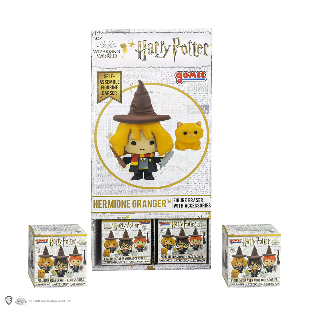 Détail de la figurine Gomee - Hermione Granger, personnage iconique de Harry Potter, dévoilant son design fidèle et original, parfaite pour les fans et collectionneurs.