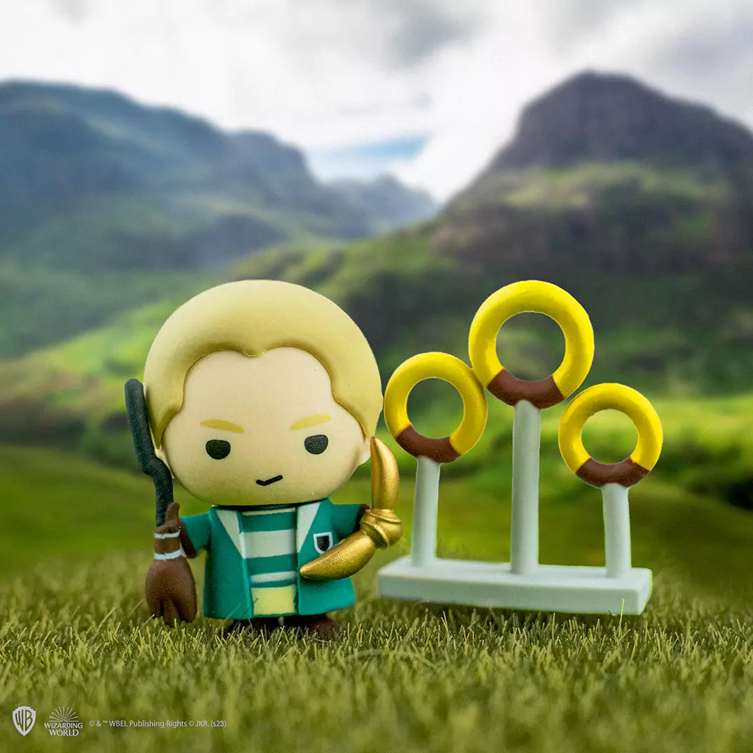 Collection de figurines Gomee, mettant en avant Drago Malfoy - Quidditch, parfaite pour les fans de Harry Potter et les collectionneurs de memorabilia.