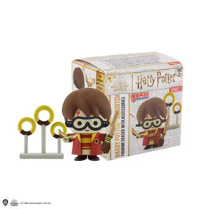 Détails de la Figurine Gomee Harry Quidditch - Harry Potter, mettant en avant la qualité de fabrication en gomme souple et résistante.