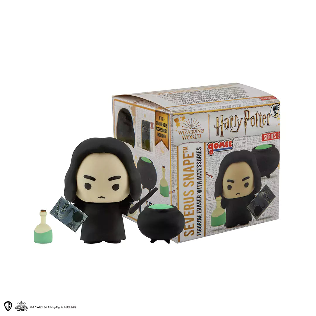 Détails de la figurine Gomee Severus Rogue mesurant 6 cm, représentant un personnage emblématique de l'univers Harry Potter.
