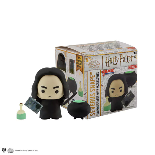 Détails de la figurine Gomee Severus Rogue mesurant 6 cm, représentant un personnage emblématique de l'univers Harry Potter.
