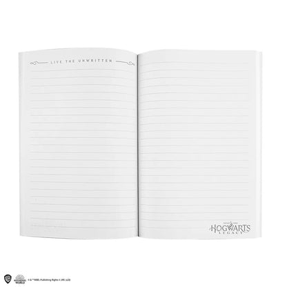 Accessoire magique : Carnet Hogwarts Legacy - Harry Potter, parfait pour prendre des notes sur vos aventures sorcières.