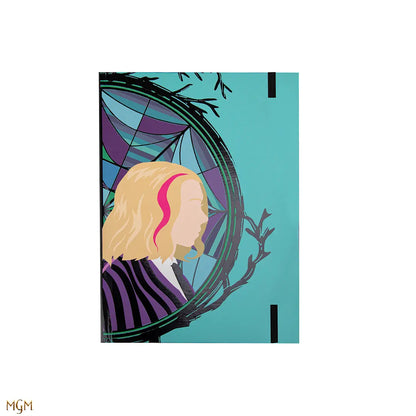 Détails du carnet rigide double entrée Wednesday et Enid - Élégance et fonctionnalité pour tous les passionnés de papeterie.