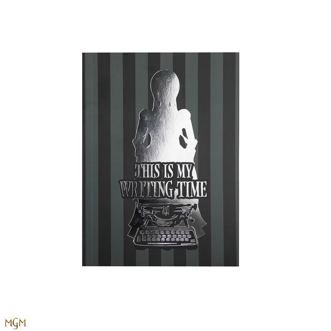 Carnet souple 'This is my writing time - Wednesday', élégant et pratique, idéal pour écrire à tout moment.