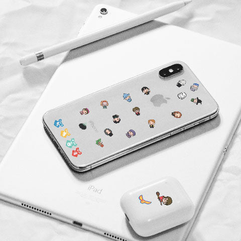 Stickers Harry Potter Kawaii avec Hermione Granger dans un style charmant, idéal pour personnaliser vos affaires.