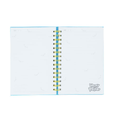 Pages intérieures du carnet à spirales Harry Potter Kawaii, idéales pour écrire, dessiner et exprimer votre créativité.