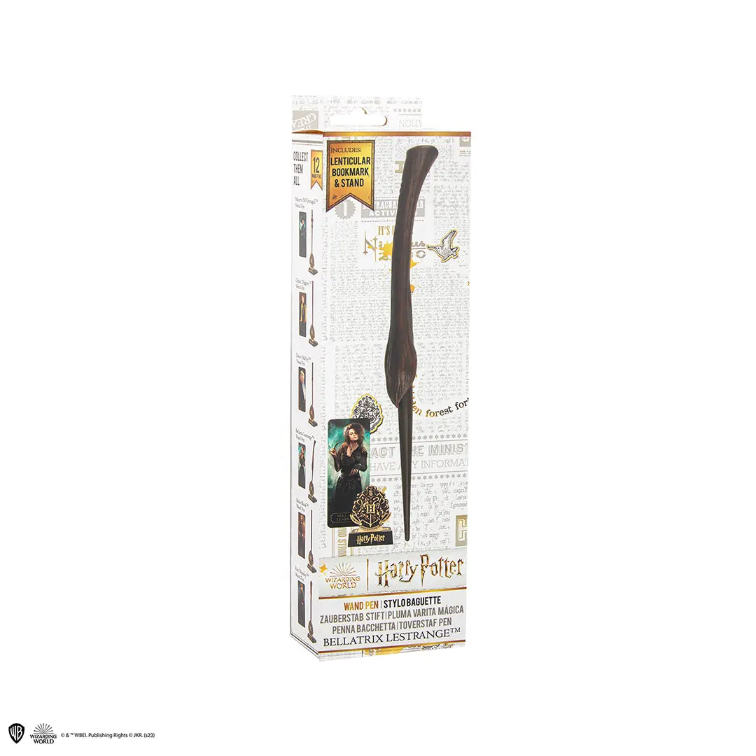 Marque-page lenticulaire Bellatrix Lestrange - un accessoire interactif pour les amateurs de magie dans l'univers de Harry Potter.