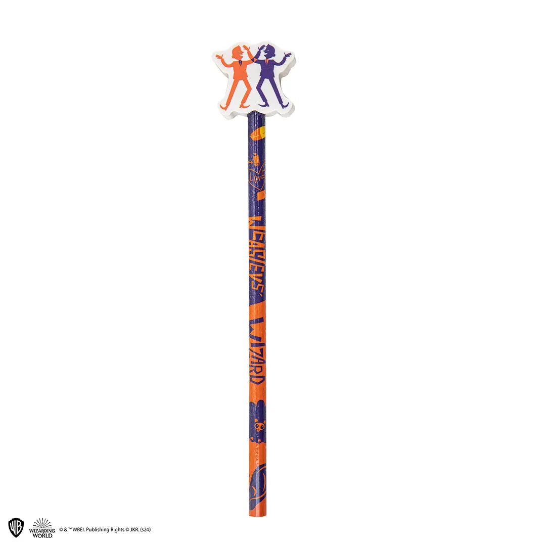 Crayon à papier et gomme frères Weasley - Harry Potter, un accessoire d'écriture magique, parfait pour les fans de la saga.