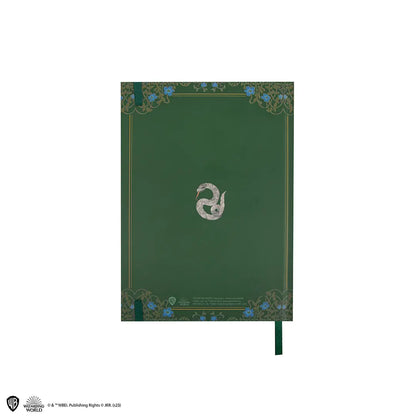 Ensemble combiné du carnet deluxe et stylo Serpentard - Harry Potter, un accessoire incontournable pour les sorciers.