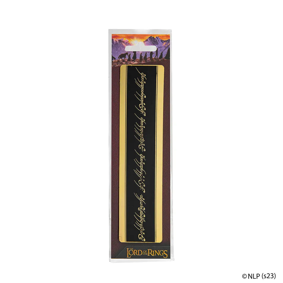 Marque-page métal - Anneau Unique - Le Seigneur des Anneaux, le cadeau parfait pour les fans de littérature et de cinéma.