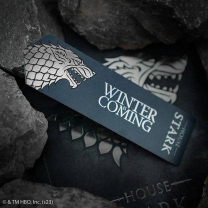 Marque-page métal Stark - Game of Thrones, un symbole de loyauté et de bravoure, ideal pour les collectionneurs et amateurs de fantasy.