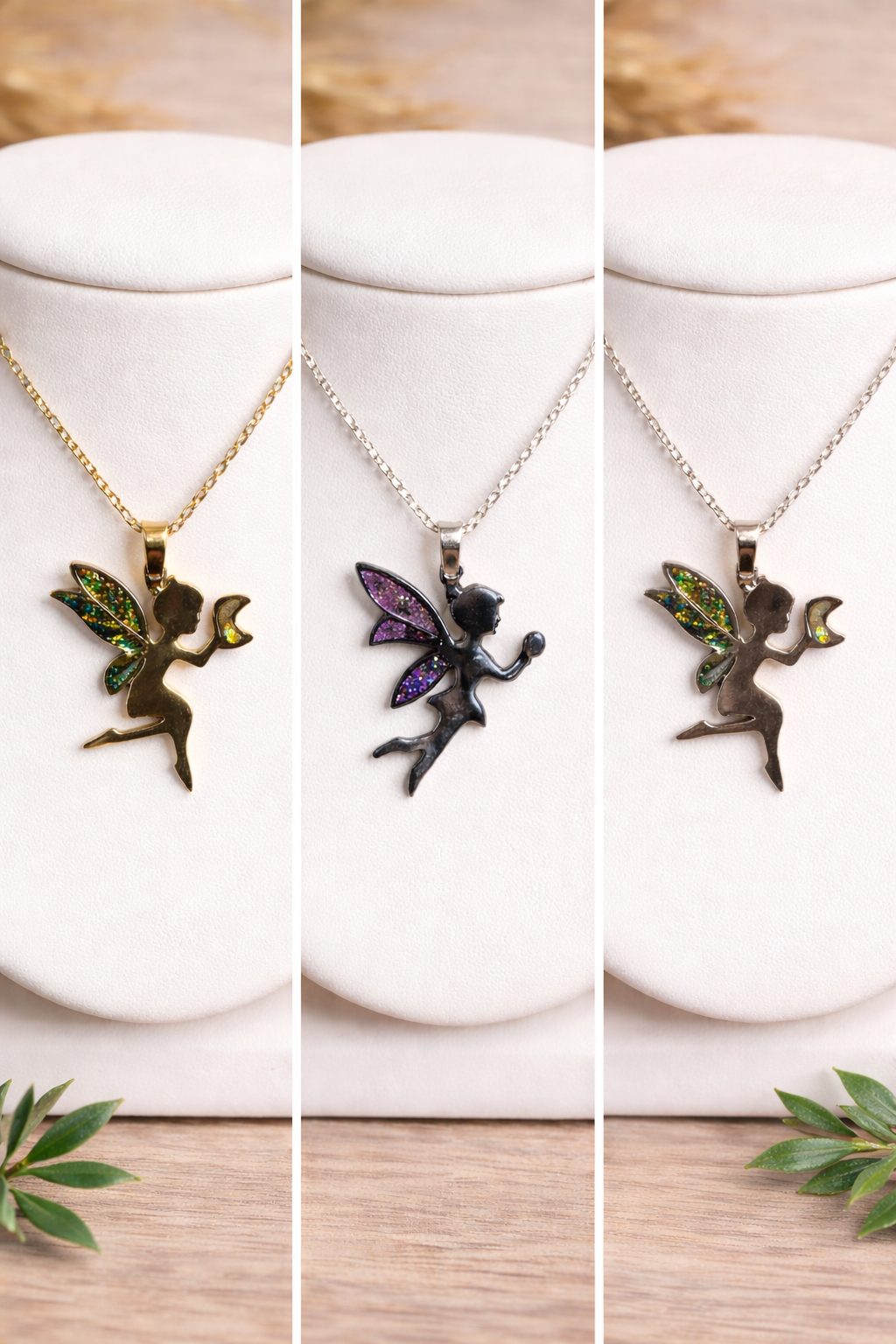 Collier résine paillettes de Jessica Deelyah, un bijou unique et glamour avec des paillettes scintillantes, idéal pour rehausser toute tenue.