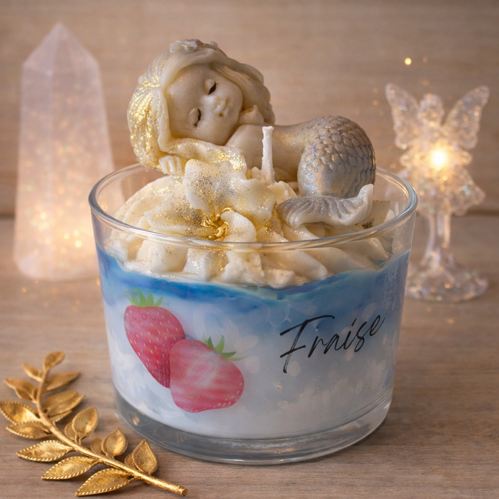 Bougies Gourmandes - Les Étincelles de Noëmie, bougie parfumée en cire 100% végétale, apportant une touche de magie à chaque pièce.