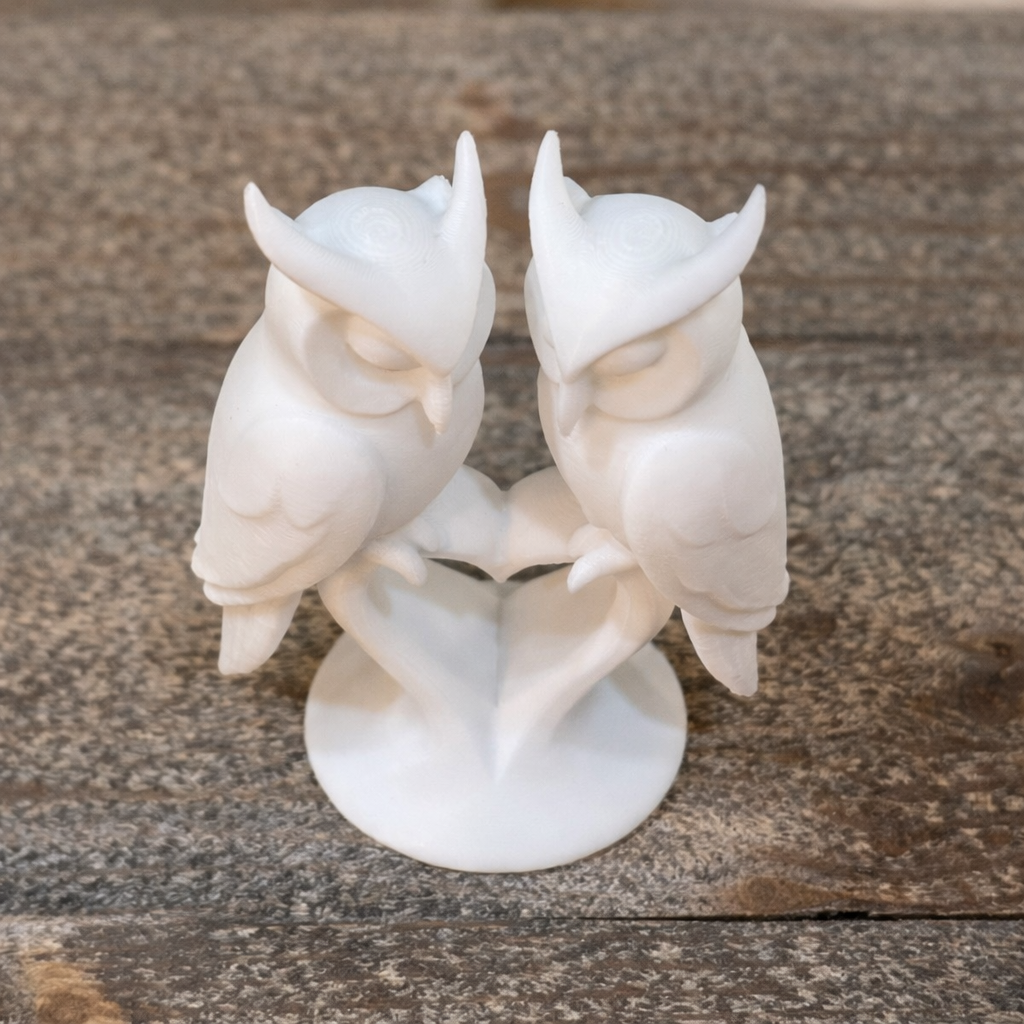 White Owls in Love - KingCreats