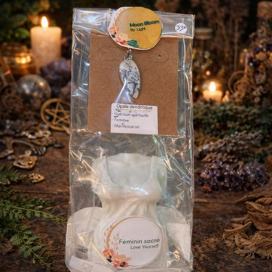 Bougie + collier rituel - Moonbloom by Light