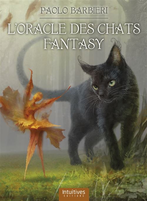 Oracle des Chats Fantasy - Illustration captivante du coffret de l'oracle, mettant en scène des chats mystérieux dans un univers féérique.