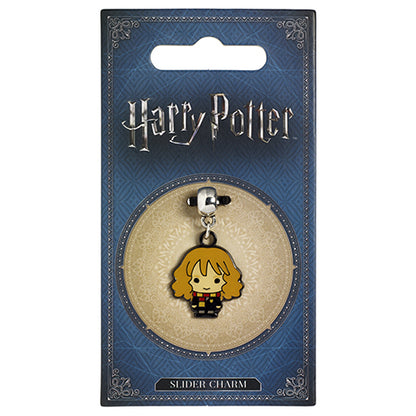 Pendentif Charm Hermione Granger, un accessoire magique en plaqué argent pour les fans d'Harry Potter, avec un design chibi captivant de la célèbre sorcière.