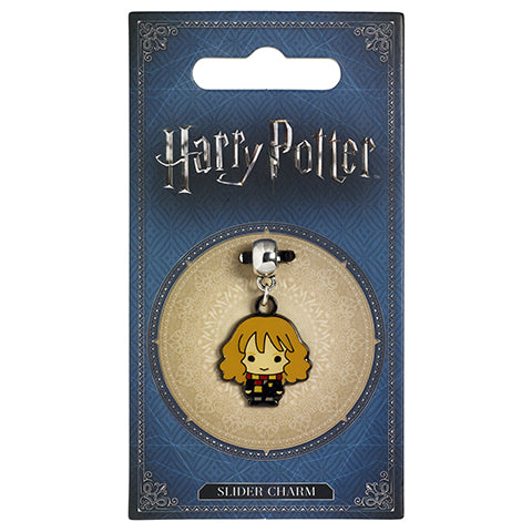 Pendentif Charm Hermione Granger, un accessoire magique en plaqué argent pour les fans d'Harry Potter, avec un design chibi captivant de la célèbre sorcière.