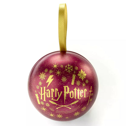 Boule de Noël Gryffondor et Collier - Harry Potter exposés sur fond festif, ajoutant une touche magique à toute décoration de Noël.
