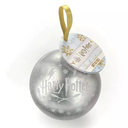 Boule de Noël Poufsouffle et Collier - Harry Potter : Ensemble magique comprenant une boule de Noël en verre et un collier élégant à l'effigie de Poufsouffle.