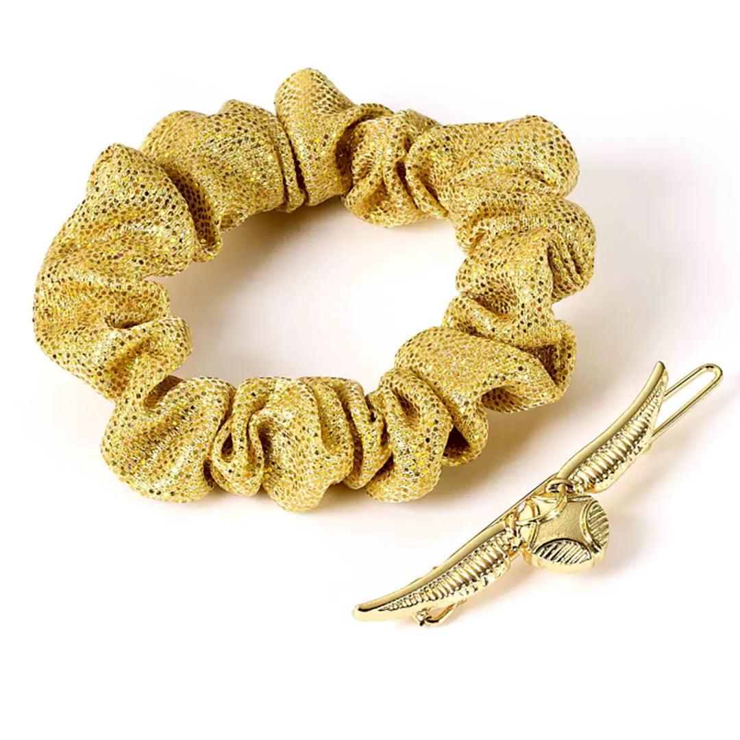 Set d’accessoires pour cheveux Vif d’or - Harry Potter, chouchou doré élégant pour une touche de magie dans vos coiffures.